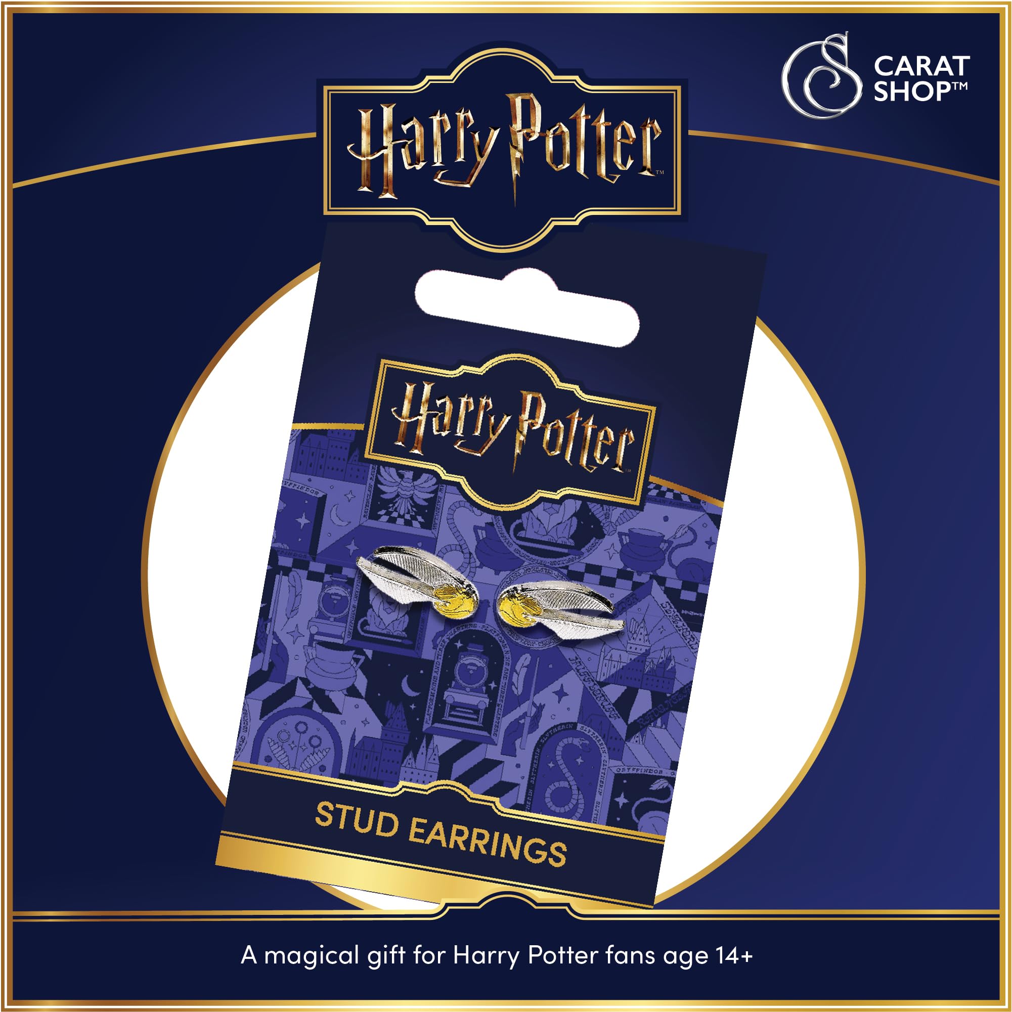 Harry Potter Golden Snitch Stud Earrings