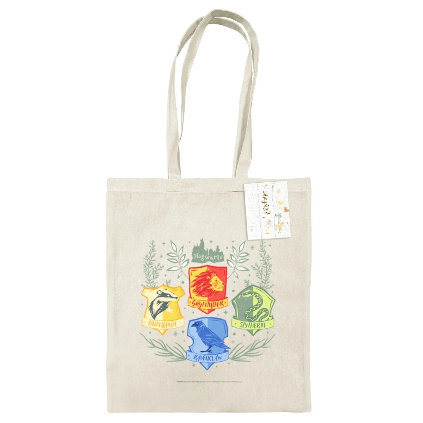 Harry Potter (Herbology Crests) Natural Tote Bag Bags