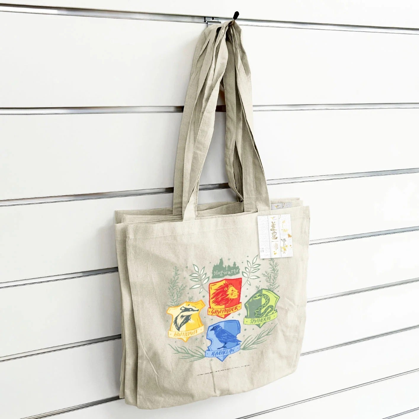 Harry Potter (Herbology Crests) Natural Tote Bag Bags