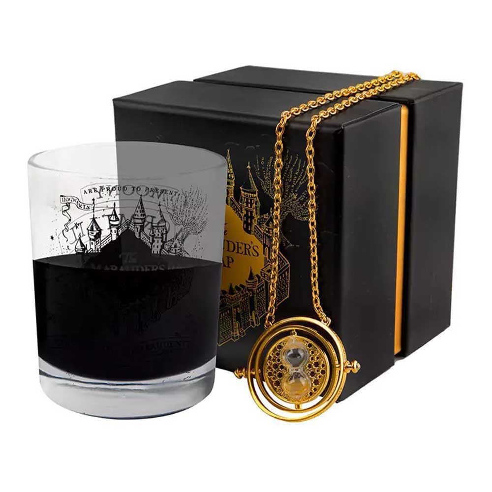 Harry Potter Marauder's Map Scented Candle with Necklace