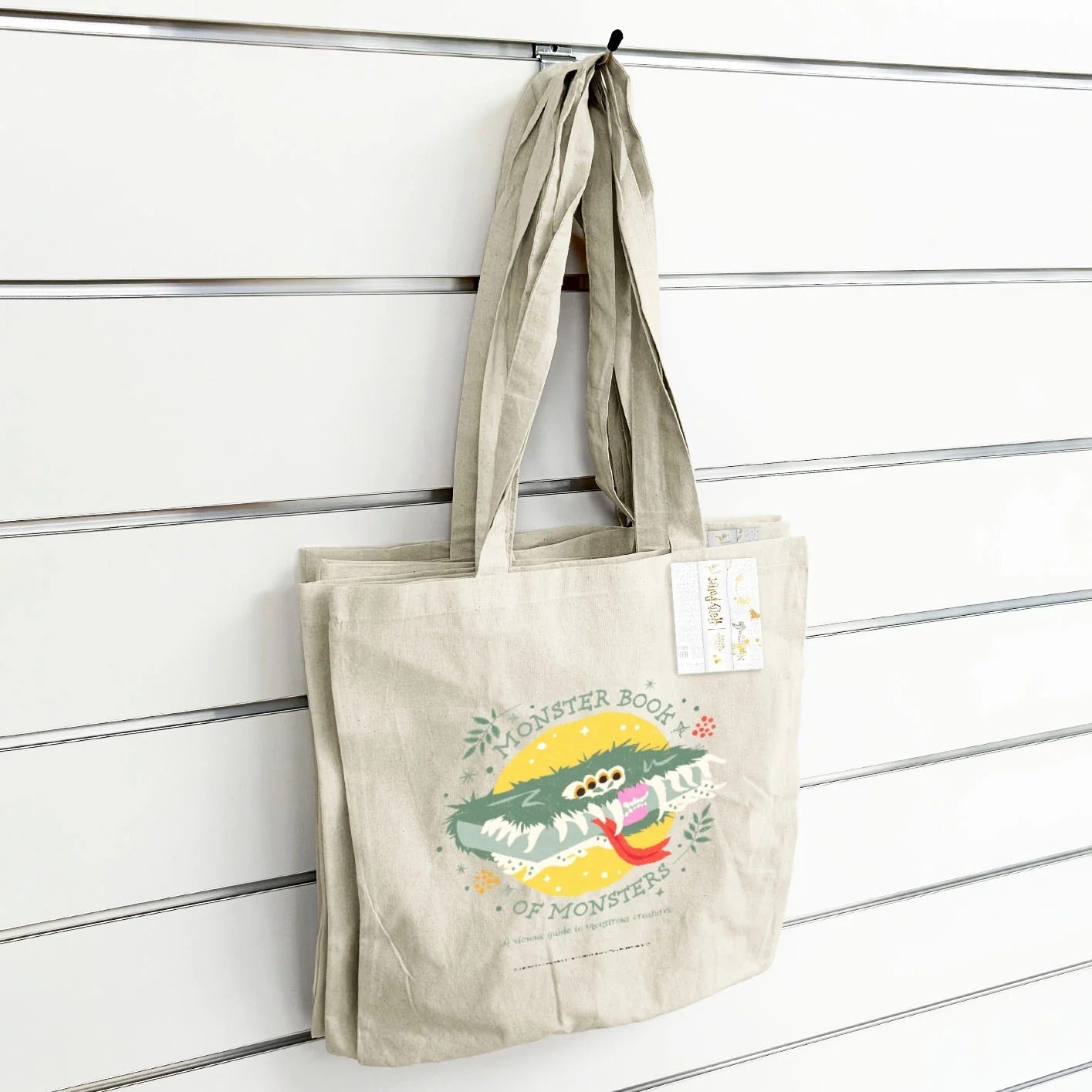 Harry Potter (Monster Book Of Monsters) Natural Tote Bag Bags Totes