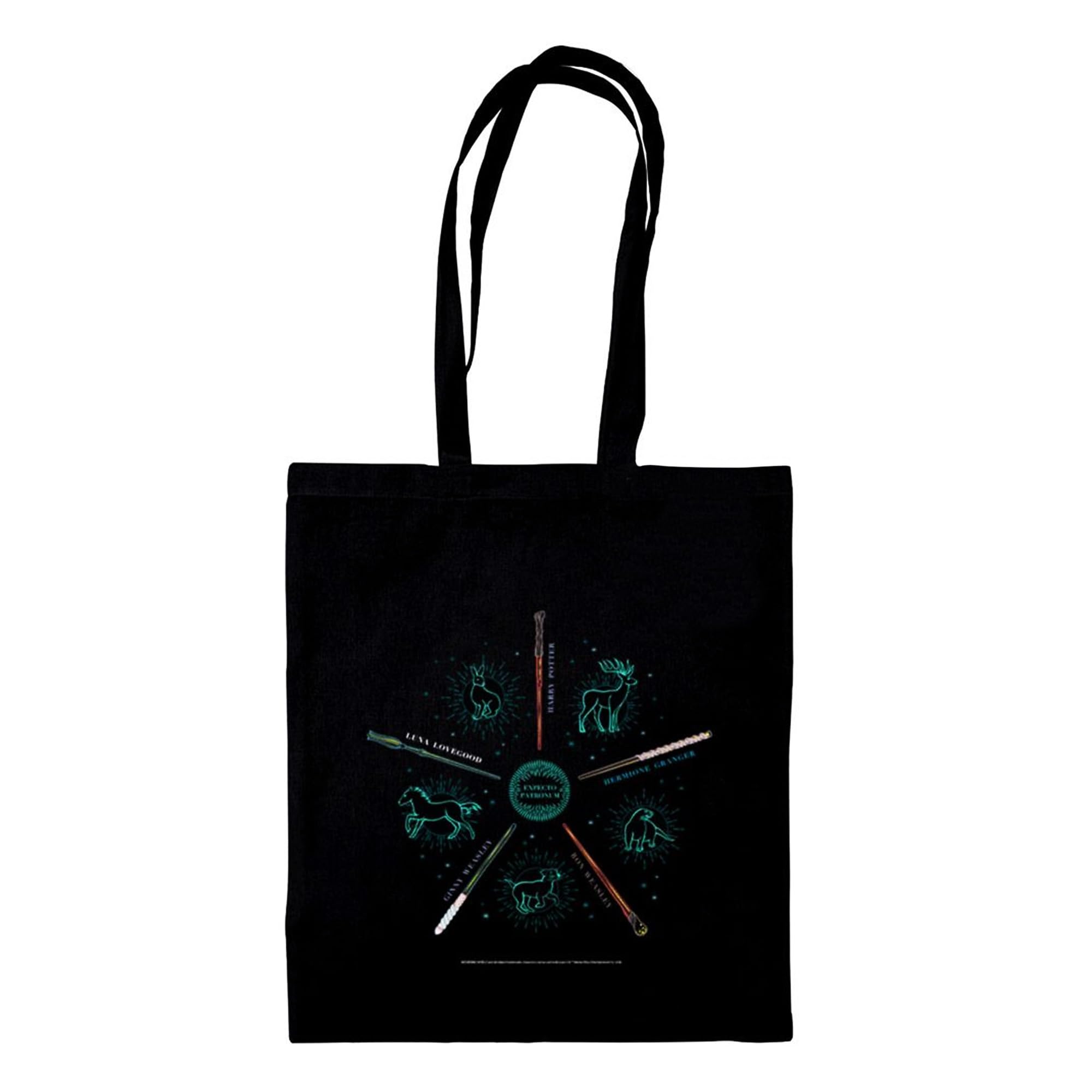 Harry Potter (Wands) Black Tote Bag