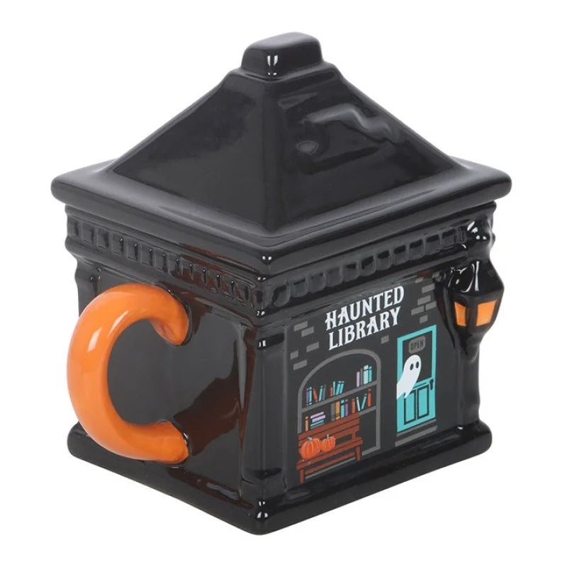 Haunted Library Lidded Mug