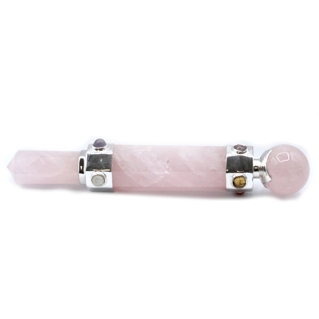 Hexagonal Crystal Healing Wand - 12cm - Rose Quartz From Witch, Please!