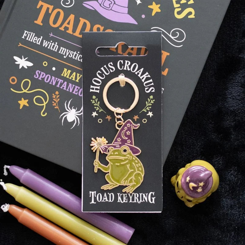 Hocus Croakus Magic Toad Keyring