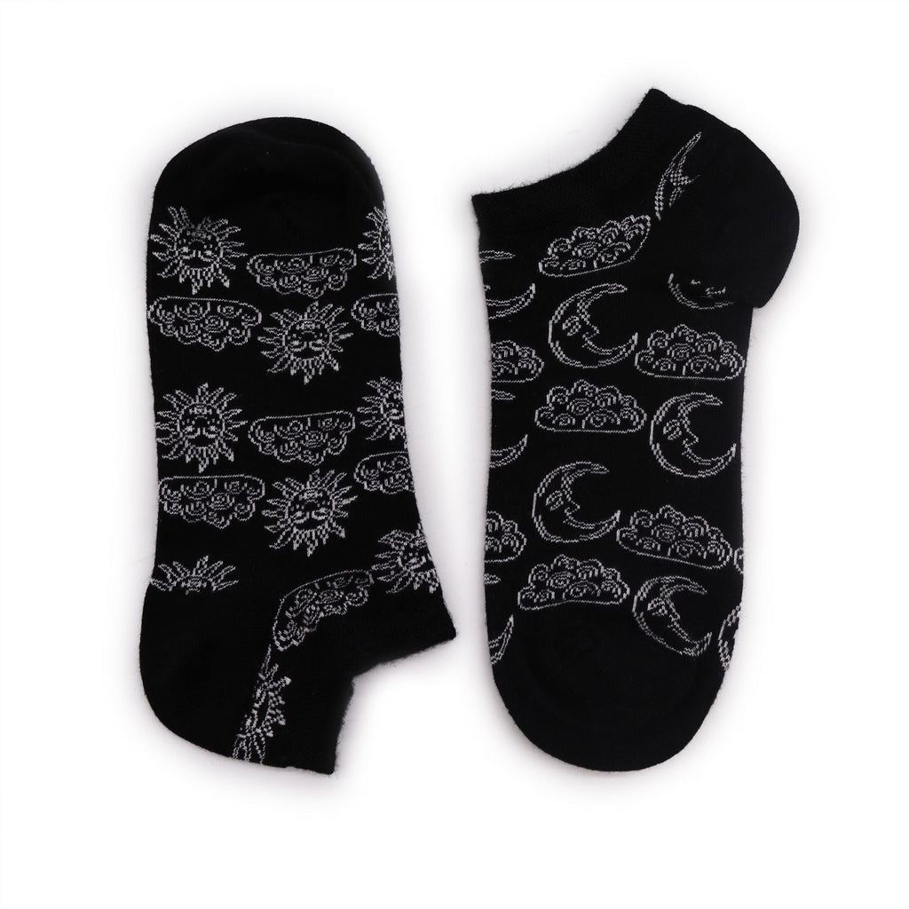 S/M Hop Hare Bamboo Socks Low (3.5-6.5) - Day and Night - Cut