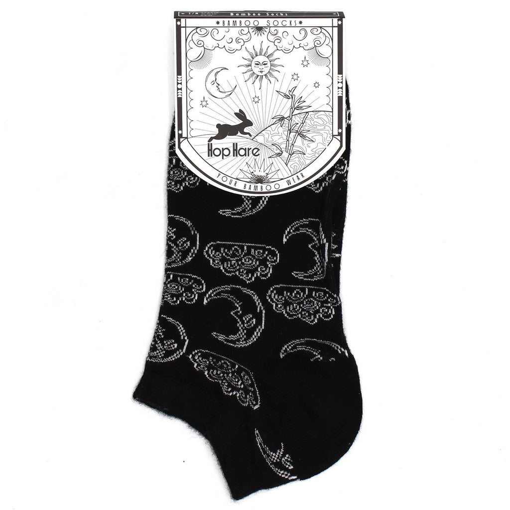 S/M Hop Hare Bamboo Socks Low (3.5-6.5) - Day and Night - Cut