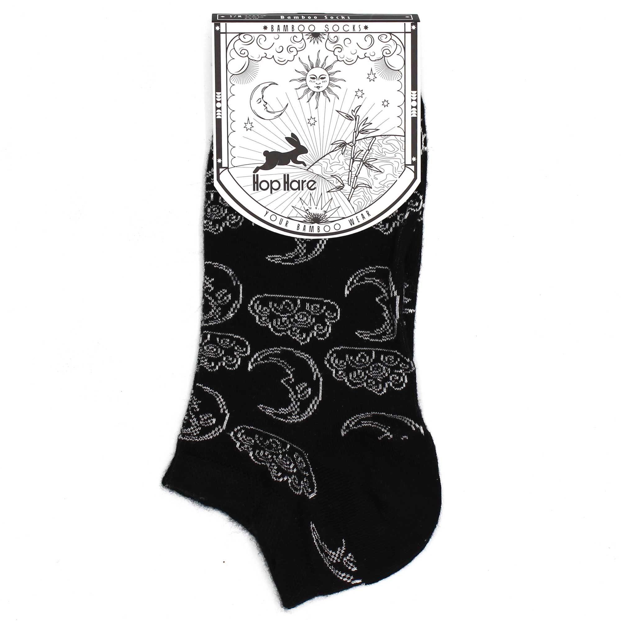 S/M Hop Hare Bamboo Socks Low (3.5-6.5) - Day and Night - Cut