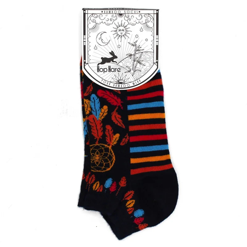 S/M Hop Hare Bamboo Socks Low (3.5-6.5) - Dreamcatcher - Cut
