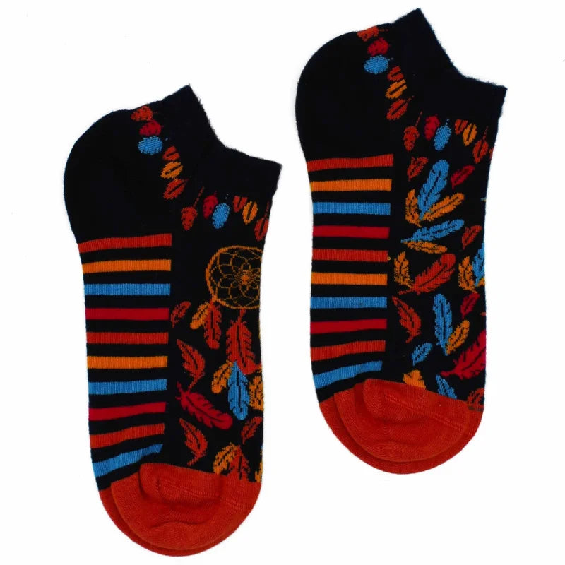 S/M Hop Hare Bamboo Socks Low (3.5-6.5) - Dreamcatcher - Cut