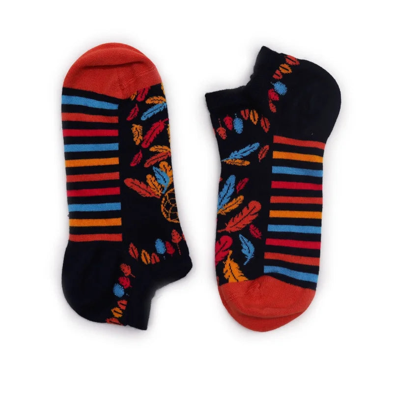 S/M Hop Hare Bamboo Socks Low (3.5-6.5) - Dreamcatcher - Cut