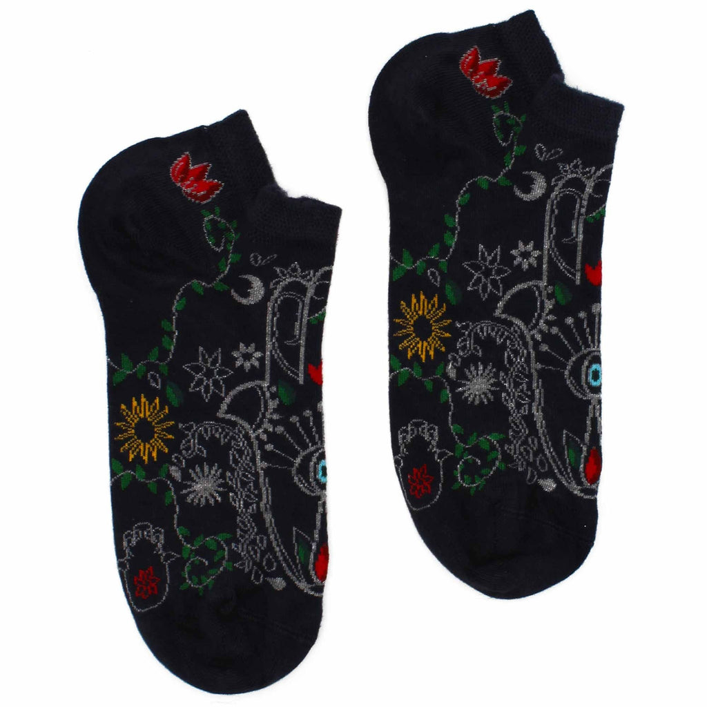 Hop Hare Bamboo Socks Low S/M (3.5-6.5) - Hamsa - Cut
