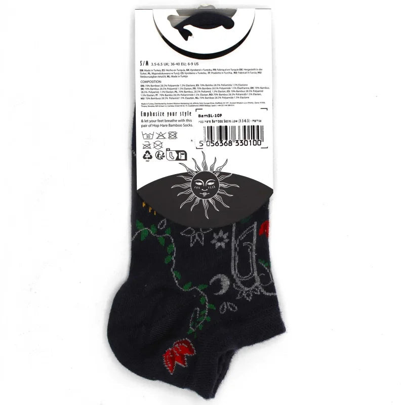 Hop Hare Bamboo Socks Low S/M (3.5-6.5) - Hamsa - Cut