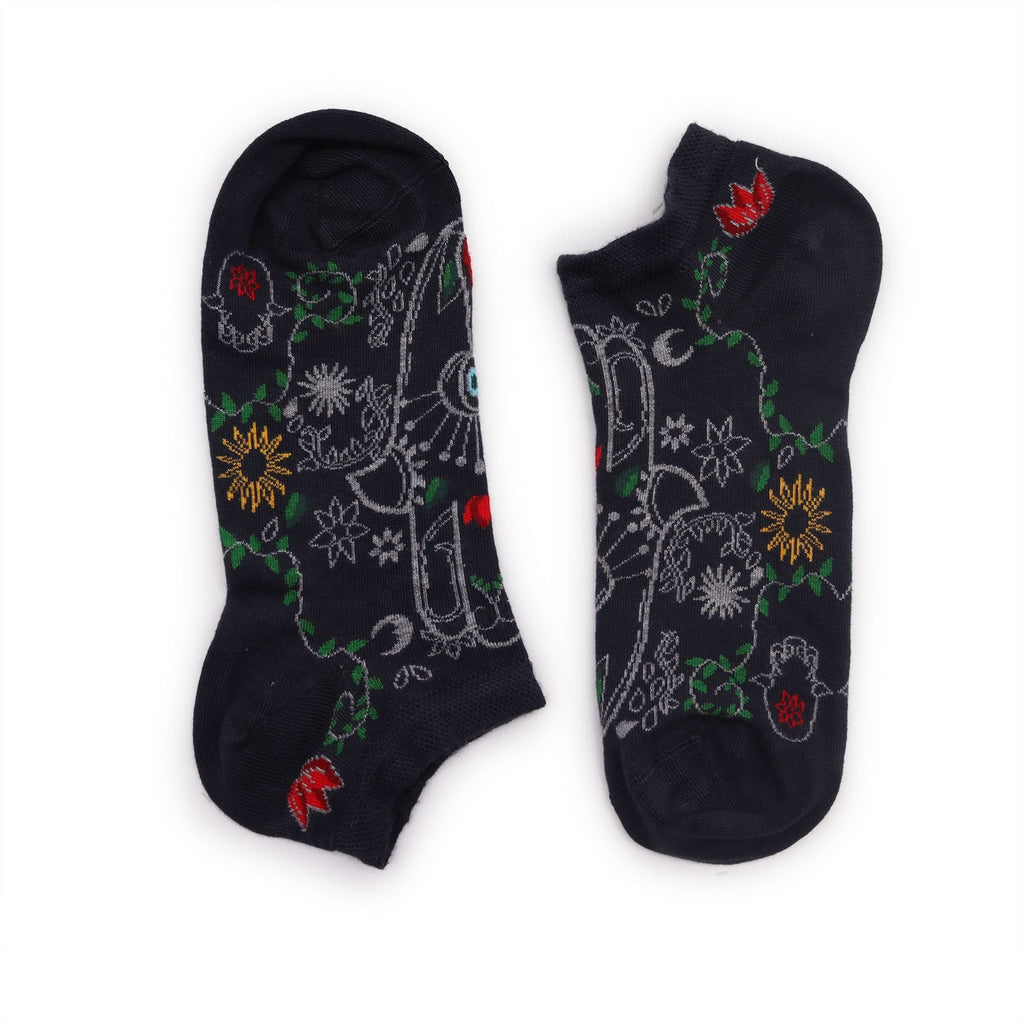 Hop Hare Bamboo Socks Low S/M (3.5-6.5) - Hamsa - Cut