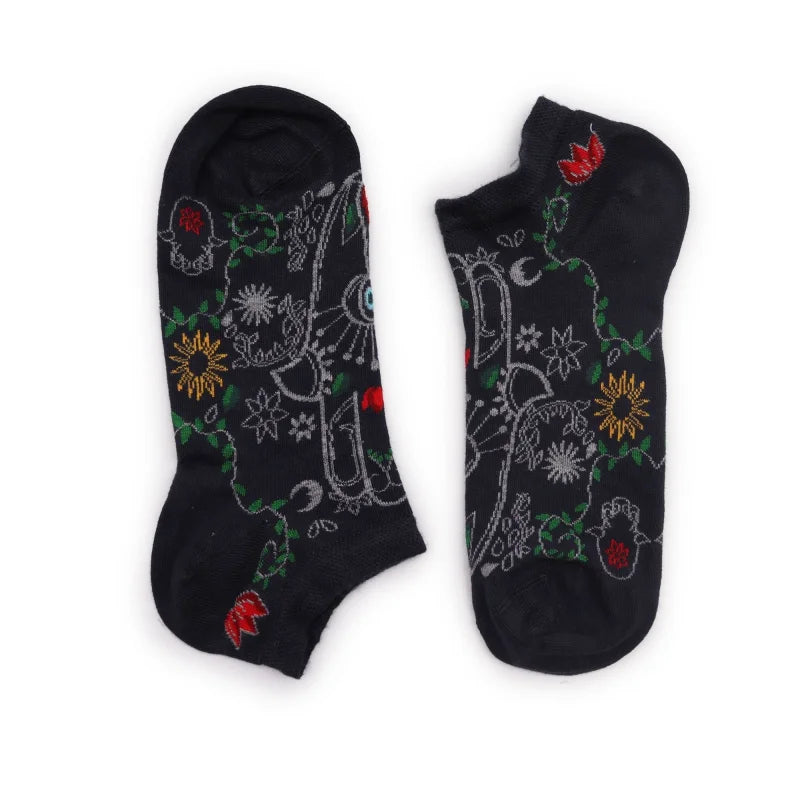 Hop Hare Bamboo Socks Low S/M (3.5-6.5) - Hamsa - Cut