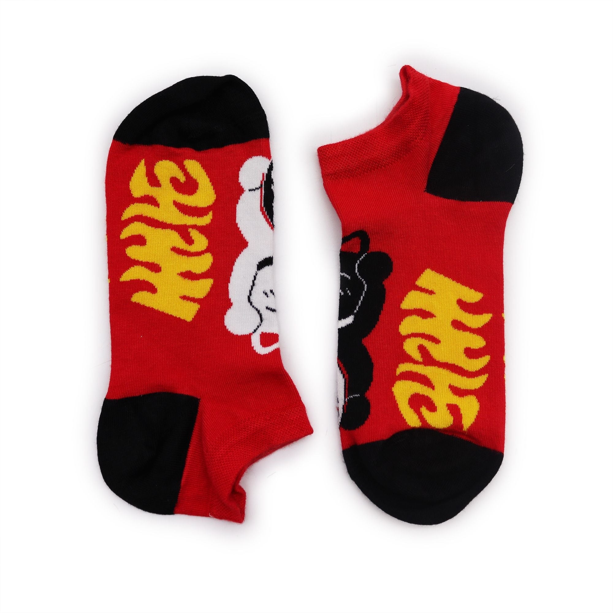 S/M Hop Hare Bamboo Socks Low (3.5-6.5) - Lucky Cat - Cut