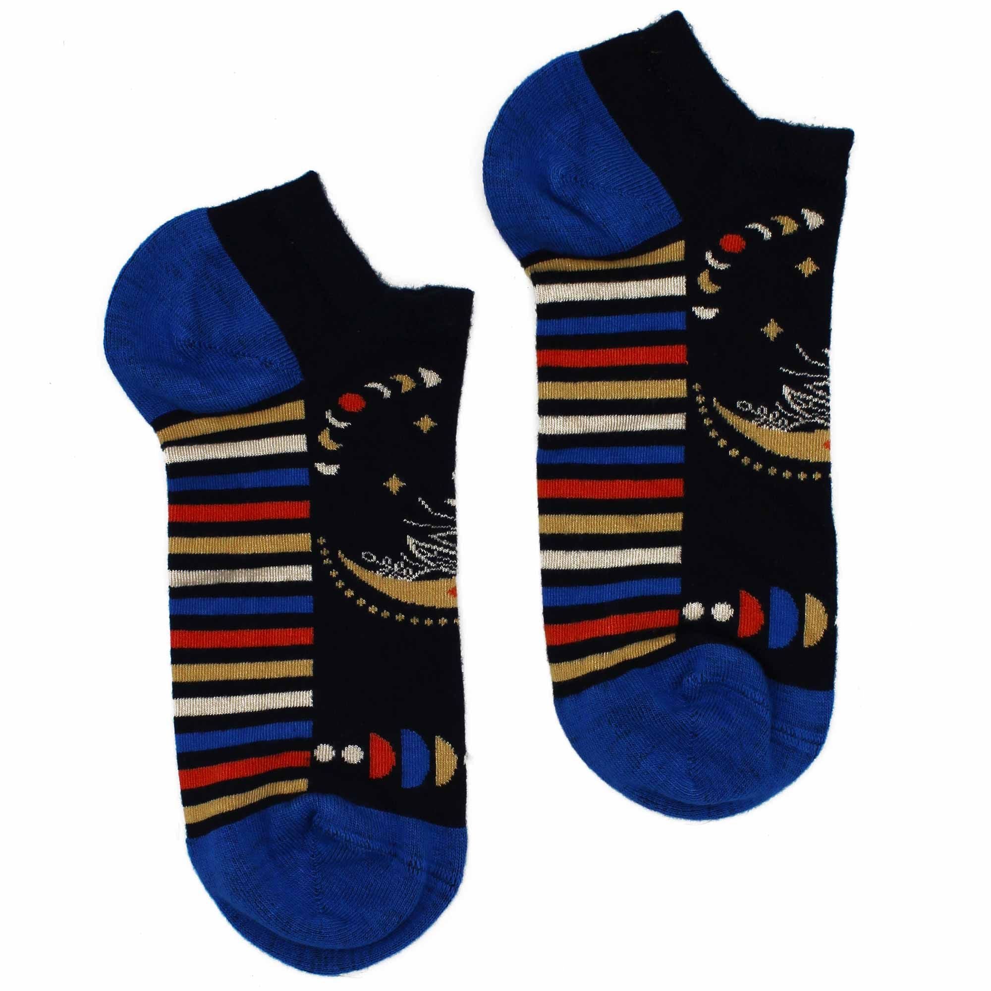 S/M Hop Hare Bamboo Socks Low (3.5-6.5) - Lunar Phases - Cut