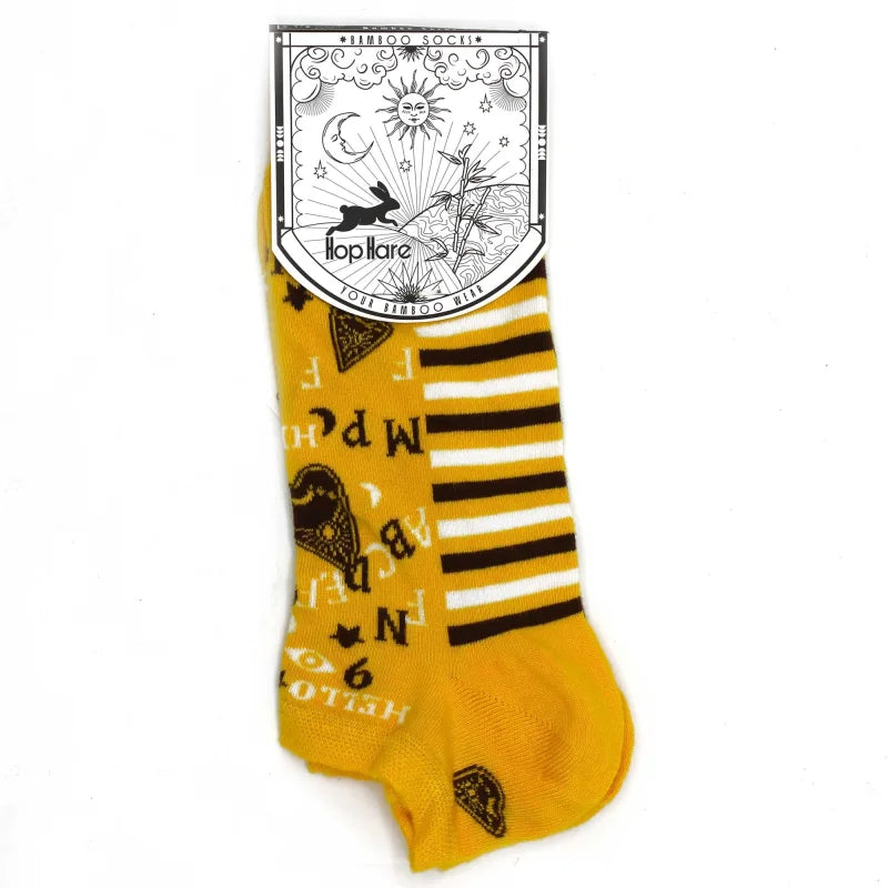S/M Hop Hare Bamboo Socks Low (3.5-6.5) - Ouija Board - Cut
