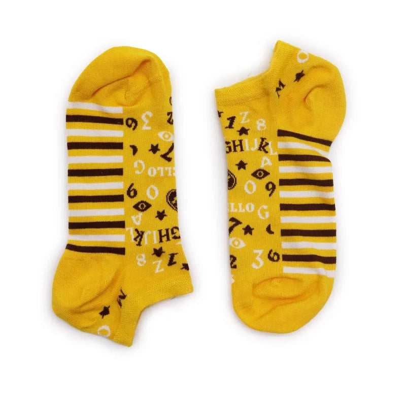 S/M Hop Hare Bamboo Socks Low (3.5-6.5) - Ouija Board - Cut