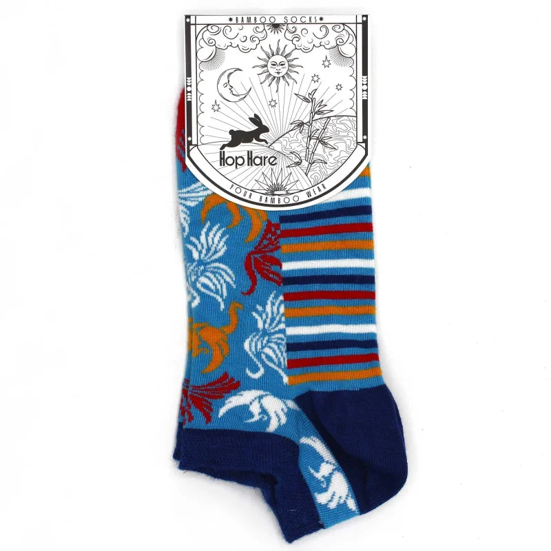 S/M Hop Hare Bamboo Socks Low (3.5-6.5) - Phoenix - Cut