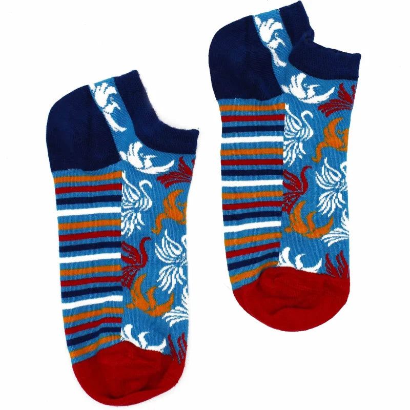S/M Hop Hare Bamboo Socks Low (3.5-6.5) - Phoenix - Cut