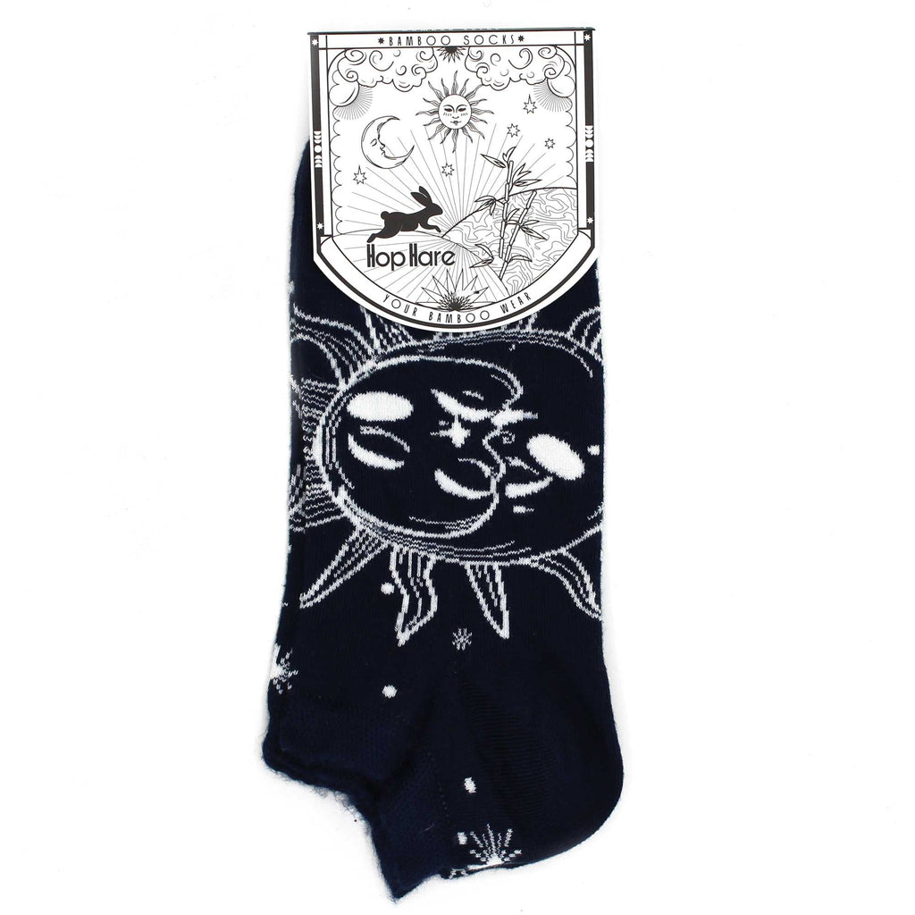 S/M Hop Hare Bamboo Socks Low (3.5-6.5) - Sun and Moon - Cut