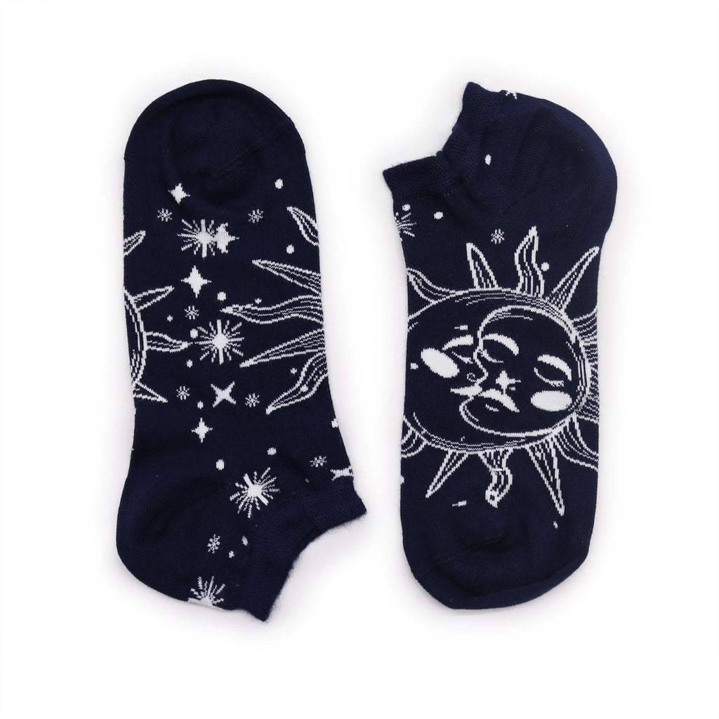 S/M Hop Hare Bamboo Socks Low (3.5-6.5) - Sun and Moon - Cut