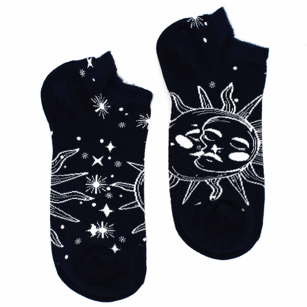 S/M Hop Hare Bamboo Socks Low (3.5-6.5) - Sun and Moon - Cut