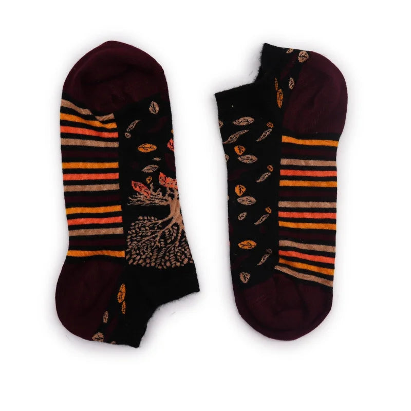 S/M Hop Hare Bamboo Socks Low (3.5-6.5) - Tree of Life - Cut