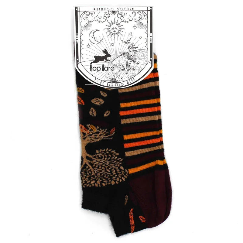 S/M Hop Hare Bamboo Socks Low (3.5-6.5) - Tree of Life - Cut