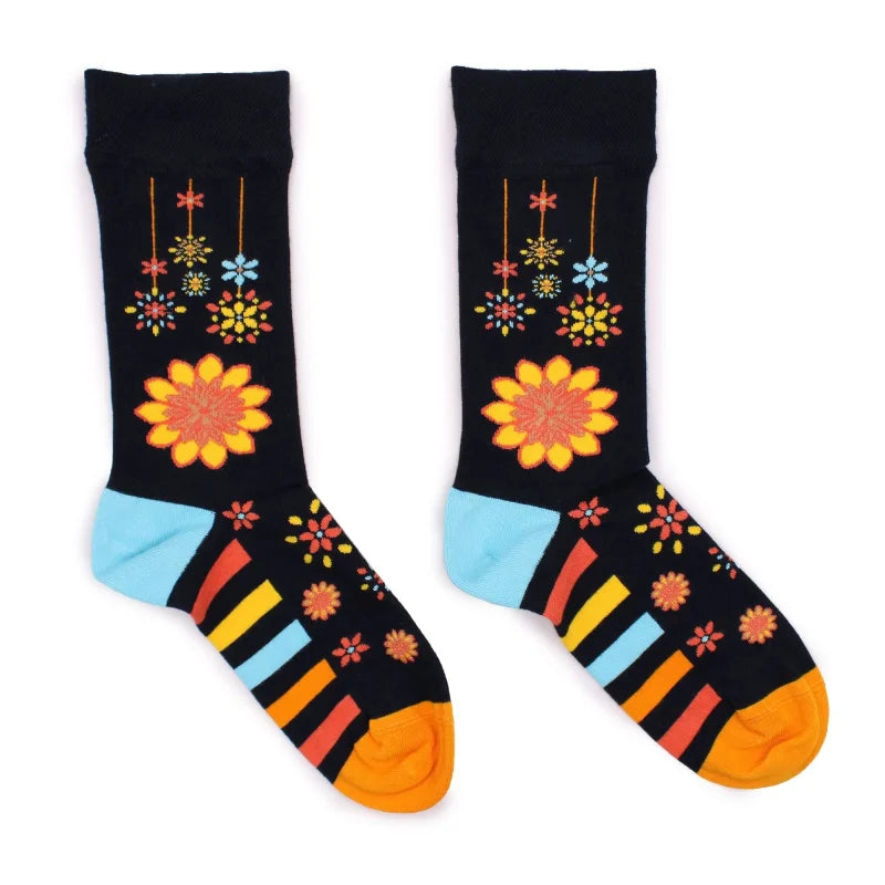 Hop Hare Bamboo Socks S/M (3.5-6.5) - Mandala Flowers