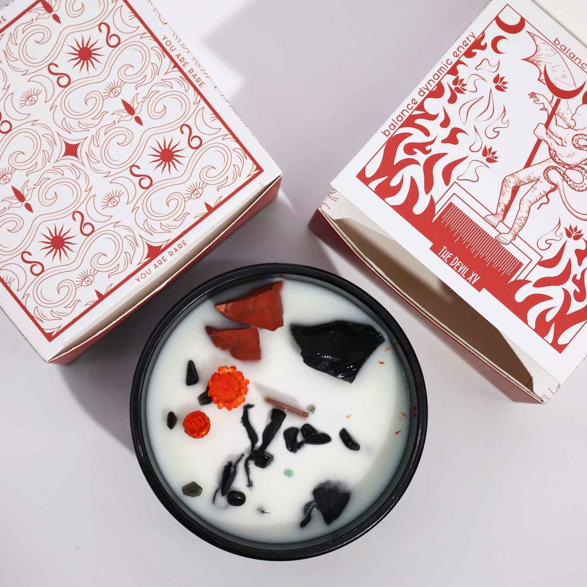 Hop Hare Crystal Magic Flower Candle - The Devil Candles