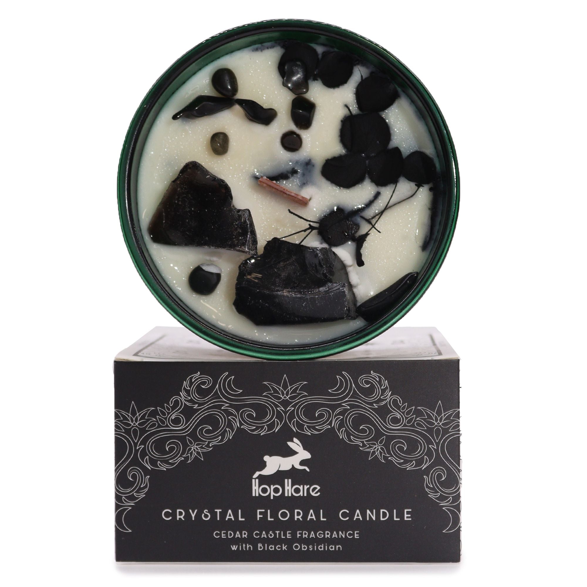 Hop Hare Crystal Magic Flower Candle - The Knight of Swords Candles