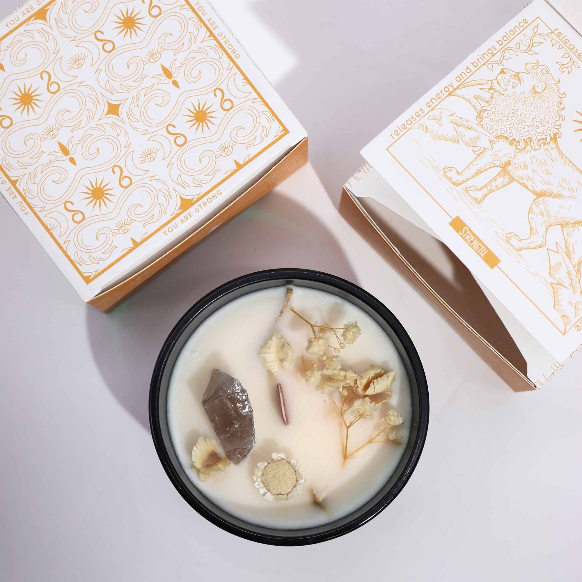 Hop Hare Crystal Magic Flower Candle - The Lion Candles