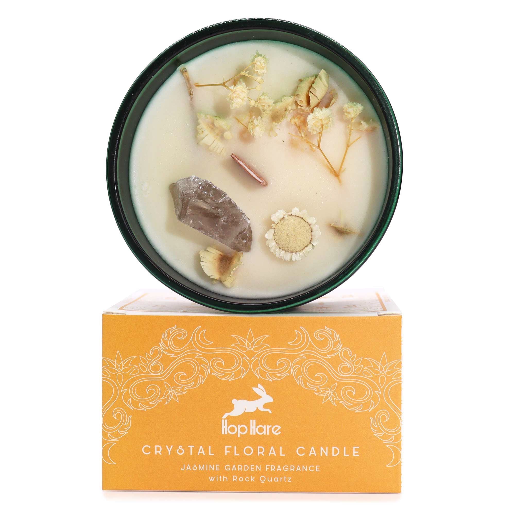 Hop Hare Crystal Magic Flower Candle - The Lion Candles