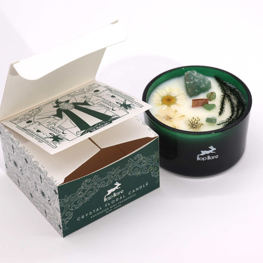 Hop Hare Crystal Magic Flower Candle - The Magician Candles