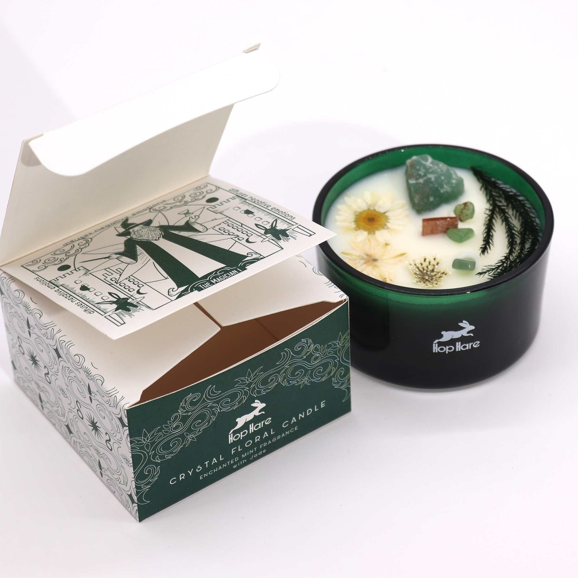 Hop Hare Crystal Magic Flower Candle - The Magician Candles