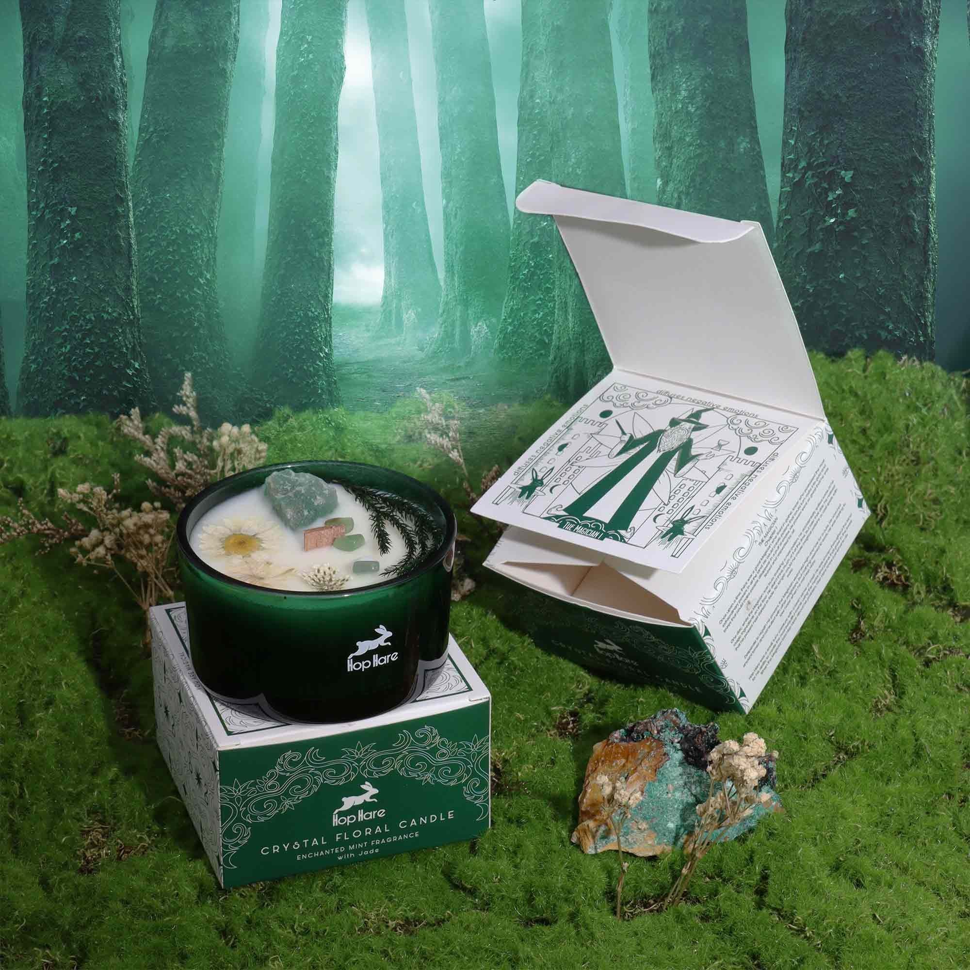 Hop Hare Crystal Magic Flower Candle - The Magician Candles