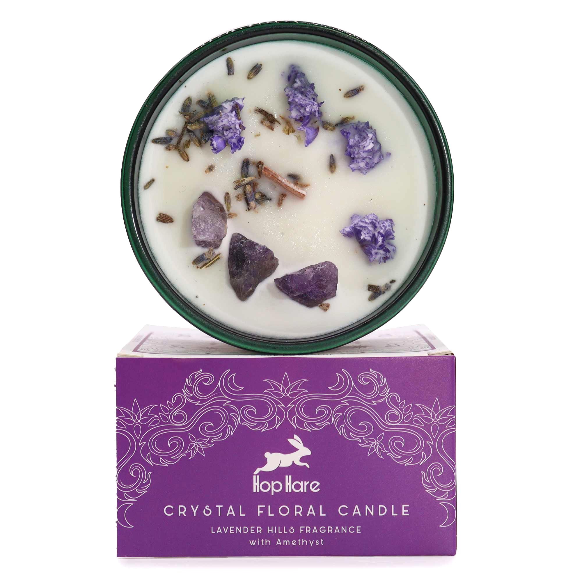 Hop Hare Crystal Magic Flower Candle - The Moon Candles
