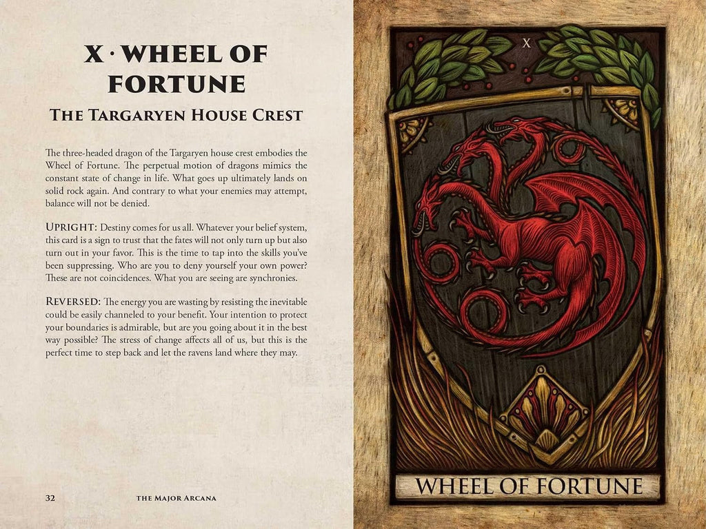 House of the Dragon Tarot Deck and Guidebook Cards