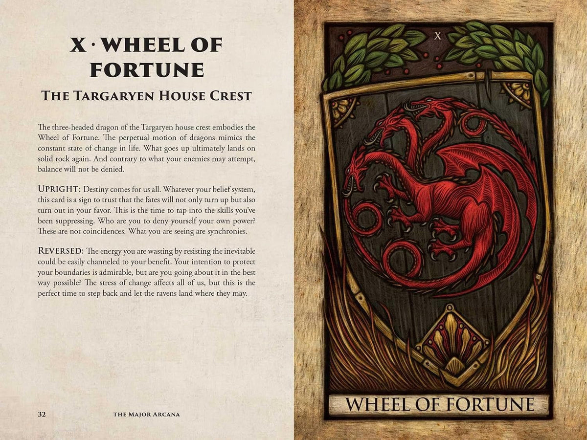 House of the Dragon Tarot Deck and Guidebook Cards