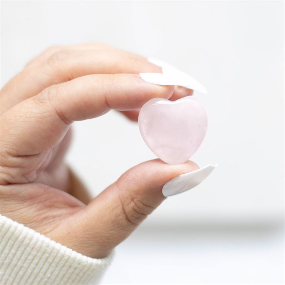I Love You Rose Quartz Crystal Heart in a Bag From Witch, Please!