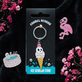 Ice Scream Cone Keyring