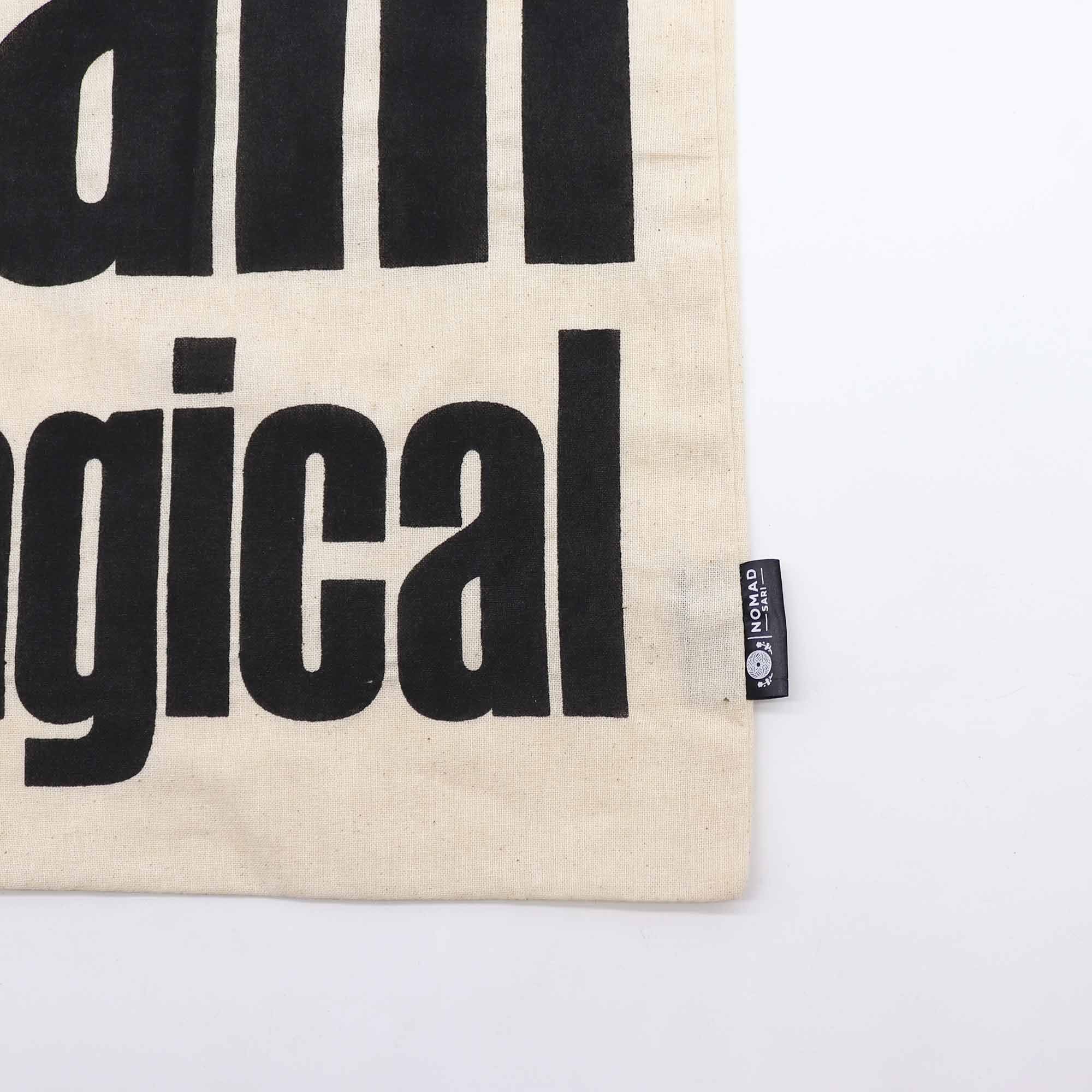 Iconic Basic Tote Bag - I am Magical - Natural 4oz Nomad Sari Bags – & Classic