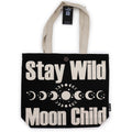 Iconic Classic Tote Bag - Stay Wild Mood Child - Black Natural 10oz Nomad Sari Bags – Basic &
