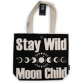 Iconic Classic Tote Bag - Stay Wild Mood Child - Black Natural 10oz Nomad Sari Bags – Basic &