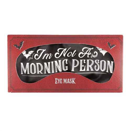 I'm Not a Morning Person Satin Sleep Mask From Witch, Please!