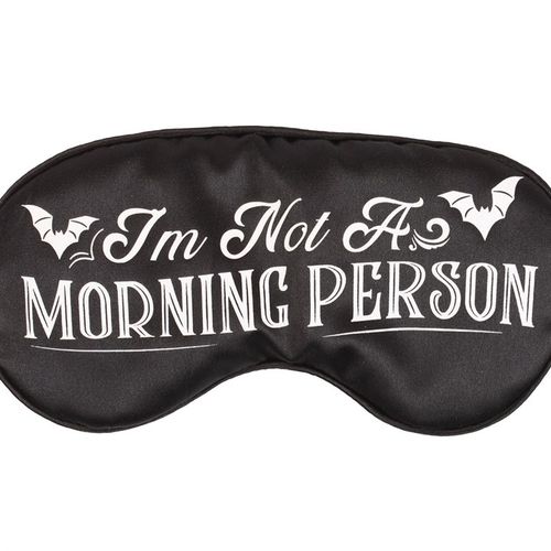I'm Not a Morning Person Satin Sleep Mask From Witch, Please!