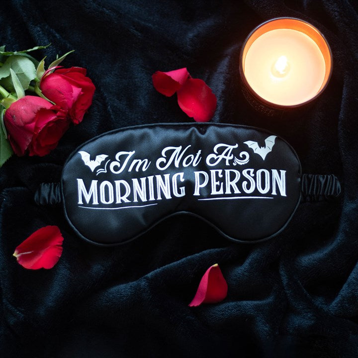 I'm Not a Morning Person Satin Sleep Mask From Witch, Please!