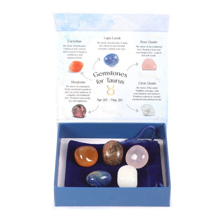 Taurus Crystal Tumblestone Set From Witch, Please!